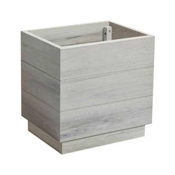 EKO Planter – Whitewash – 45cm width x 35cm depth x 45cm height