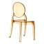 Elizabeth Side Chair Amber Transparent