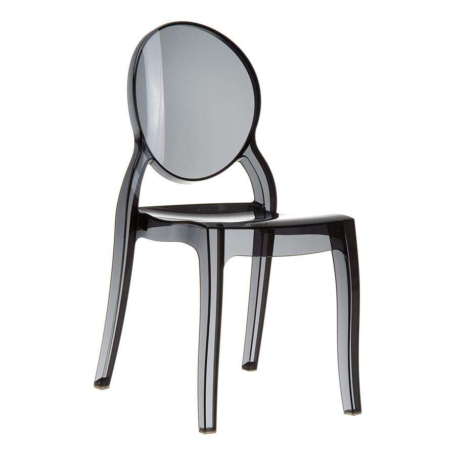 Elizabeth Side Chair – Black Transparent