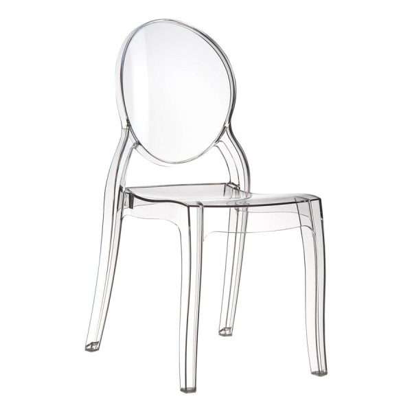 Elizabeth Side Chair Clear Transparent