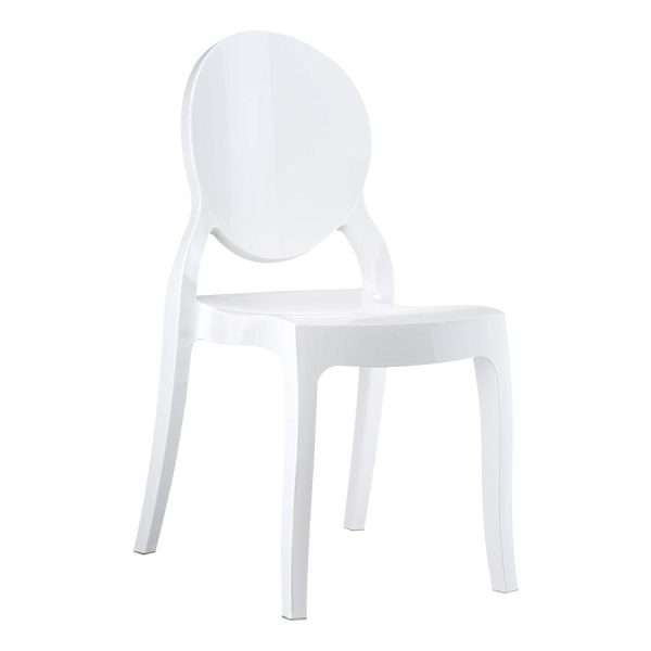Elizabeth Side Chair – Glossy White