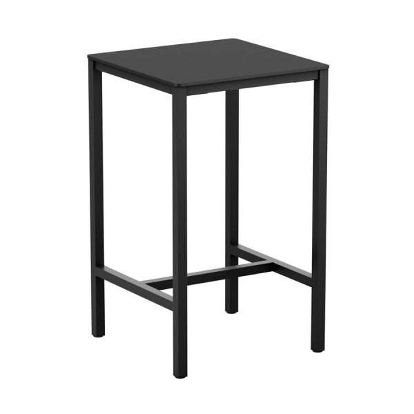 Extrema  – Black – 60x60cm – 4 Leg Poseur Table – Black