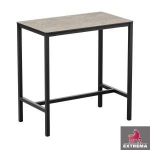 Extrema Cement Textured Bar Rectangle Table