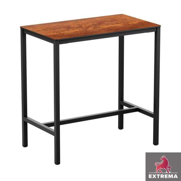 Extrema Copper Textured Bar Rectangle Table