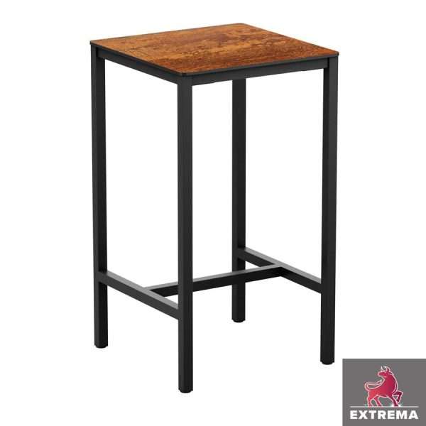 Extrema Copper Textured Bar Square Table