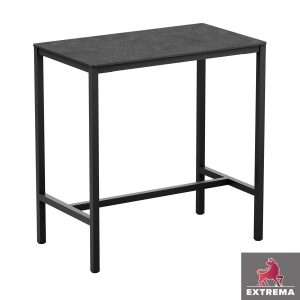 Extrema Metallic Anthracite Bar Rectangle Table