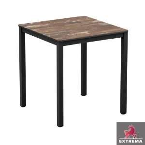 Extrema Planked Wood Square Table