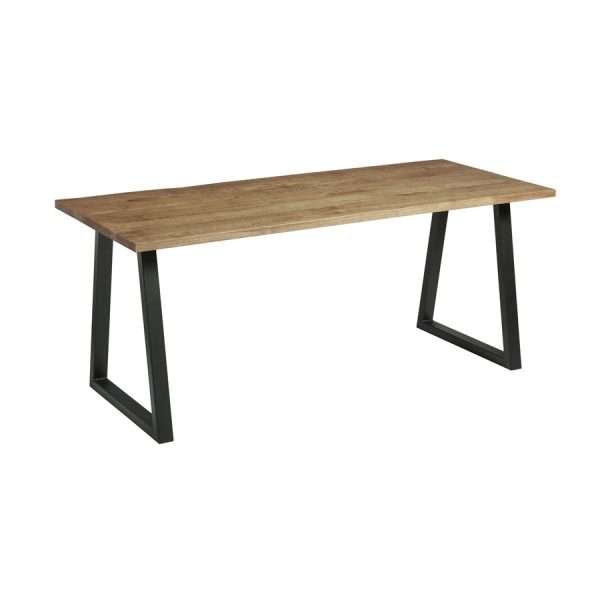 Hardwick A Dining Table Black Rustic Antique 180cmx75cm ZA.2263CT