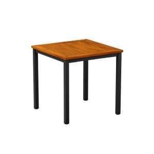 ICE 4 Leg Dining Table Black 80x80cm ZA.760CT