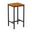 ICE 4 Leg Poseur Table Black 60x60cm ZA.762CT