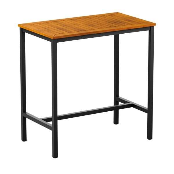 ICE – 4 Leg Poseur Table – Black – 120x70cm