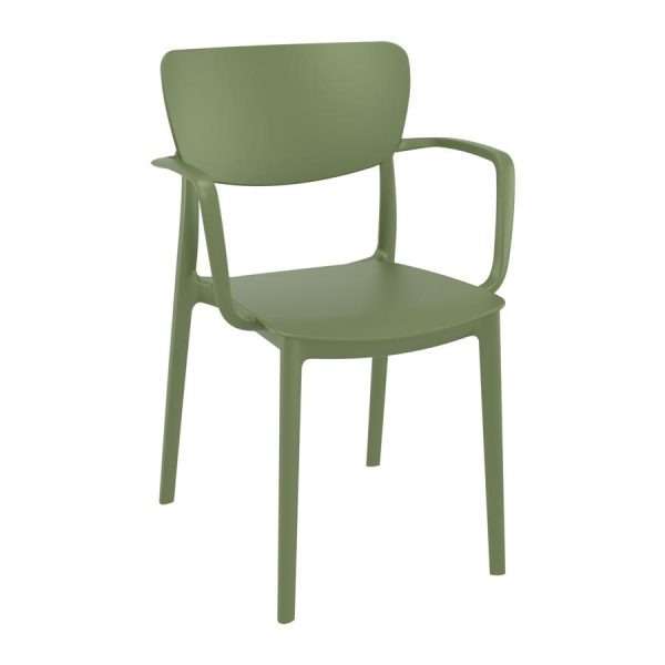 Lisa Arm Chair – Olive Green