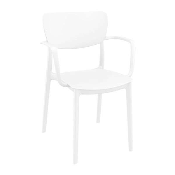 Lisa Arm Chair – White