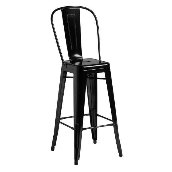 Marcel Bar Stool Gloss Black