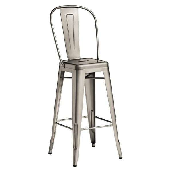 Marcel Bar Stool – Gun Metal