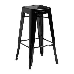 Marcel High Stool Gloss Black