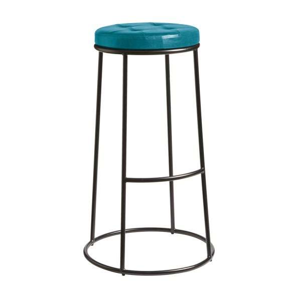 Max 75 – Black metal frame – Vintage Teal Seat