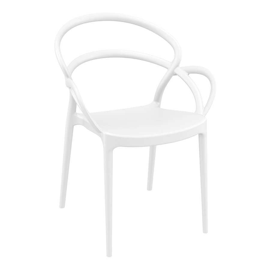 Mila-Armchair_white_ZA.1091C Mila Armchair – White