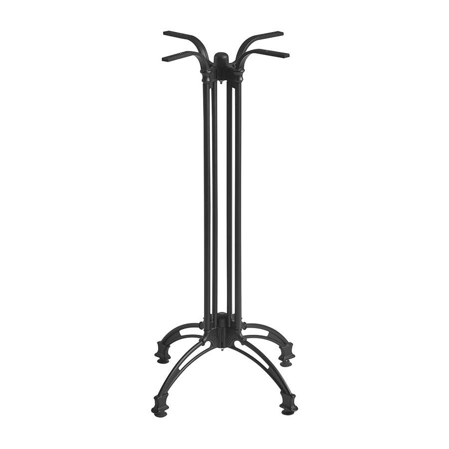 Orleans-4-Leg-Table-Base-Poseur-Black-ZA.6669TB Orleans – 4 Leg Table Base – Black Aluminium – Poseur