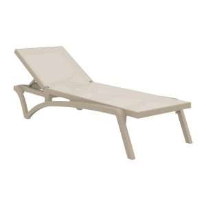 Pacific Sun Lounger Taupe Taupe