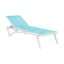Pacific Sun Lounger White Turquoise