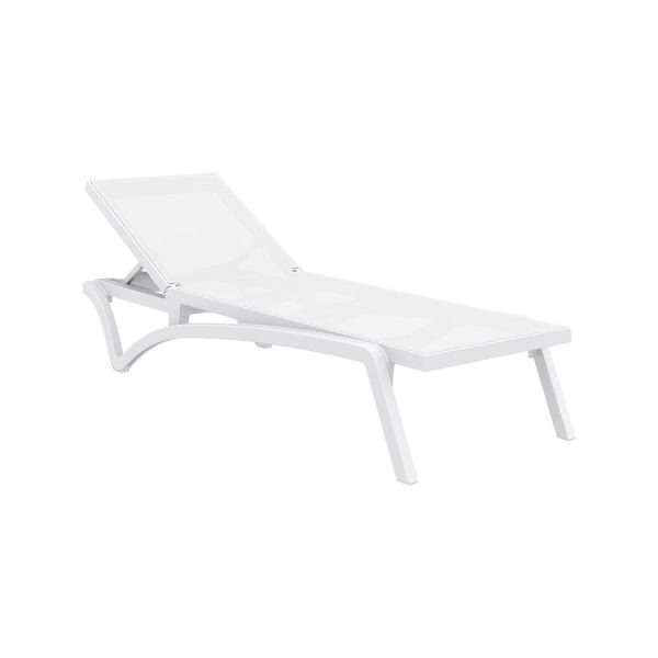 Pacific Sun Lounger – White/ White