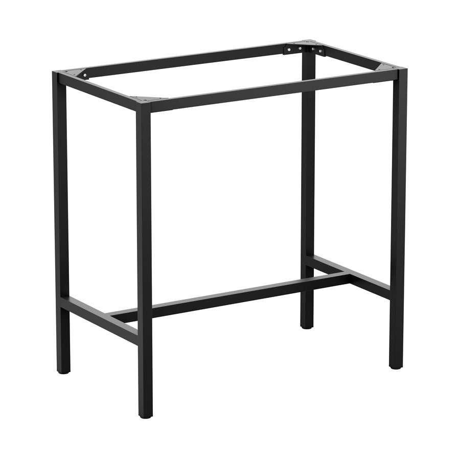 Paris-Rectangular-Bar-Height-Table-Frame-Black-ZA.663TB Paris Poseur Base – Black – 117.5 x 67.5cm