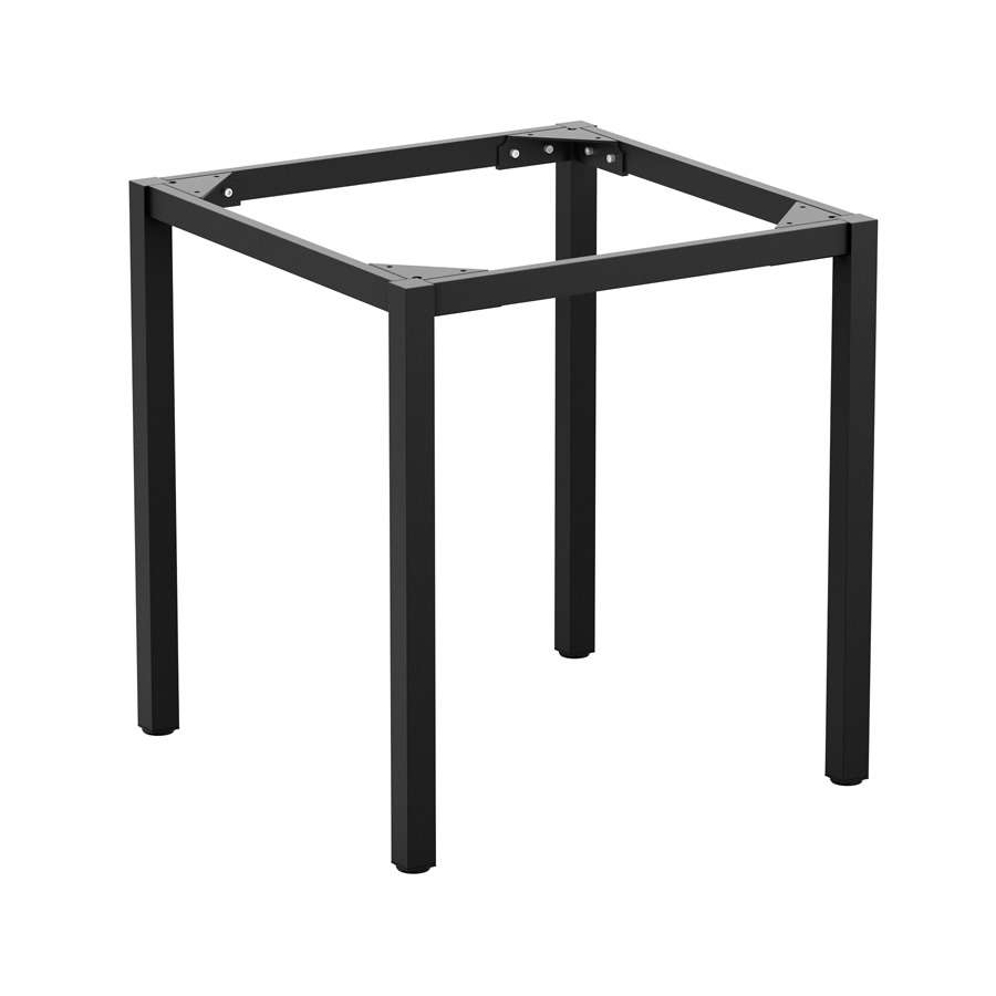 Paris-Square-Dining-Table-Frame-Black-ZA.274TB Paris 4 Leg – Medium 2 Seater Black Base – Dining – 77.5 x 77.5cm