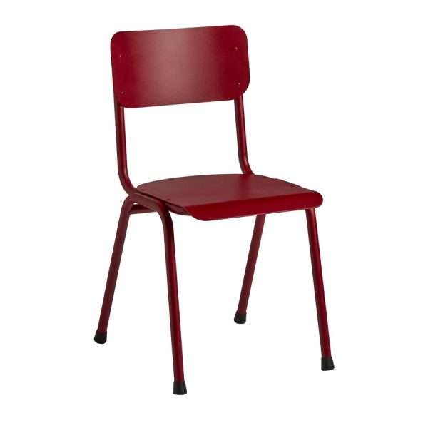 Quin Sidechair – Aluminium –  Red RAL 3011