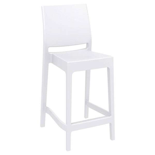 Maya 65 Bar Stool – White