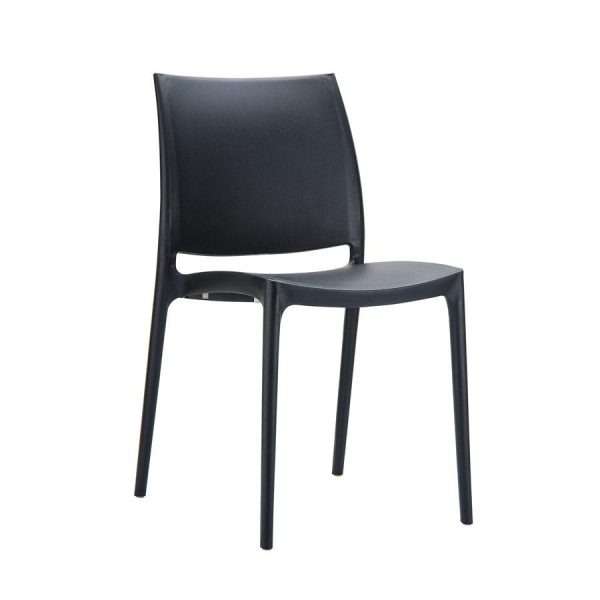 Maya Side Chair – Black