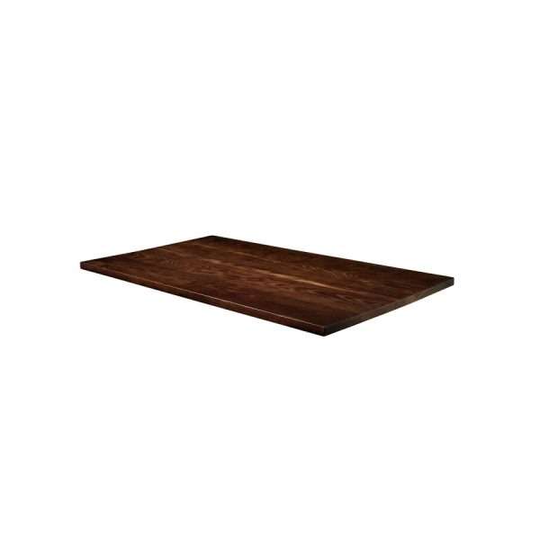 Solid Ash Table Top – Dark Walnut – 120cm x 70cm (Rect)