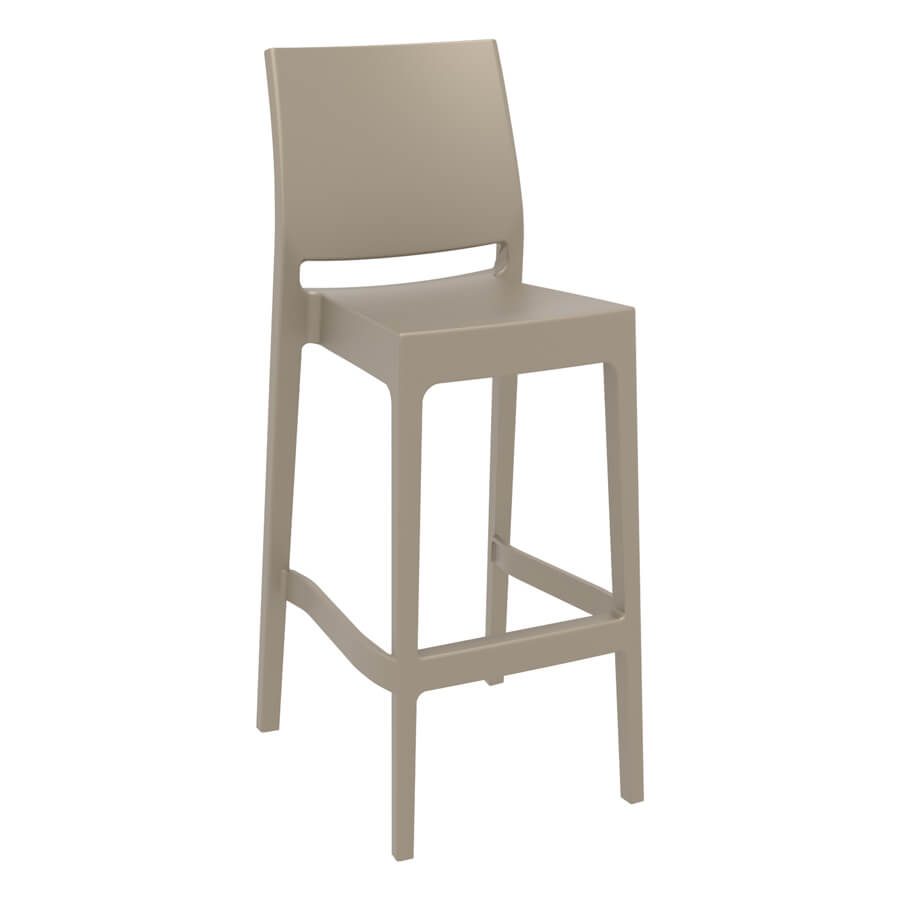 Spice-75-Bar-Stool_taupe_front_side-ZA.1471ST Maya Bar Stool 75 Taupe