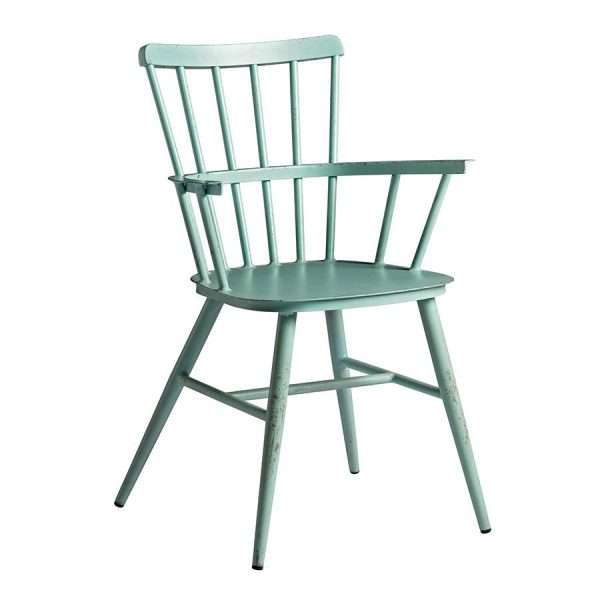 Spin Arm Chair – Retro Light Blue – Alu Frame