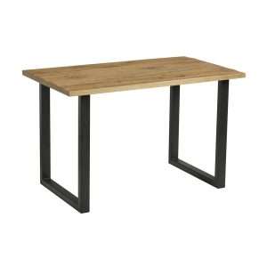 Wentworth Loop Dining Table Black Rustic Antique 120cmx70cm ZA.2256CT