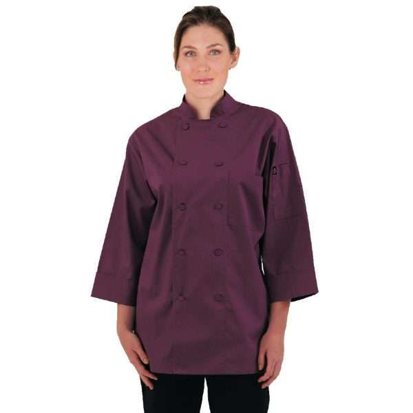 Chef Works Unisex Chefs Jacket Merlot L