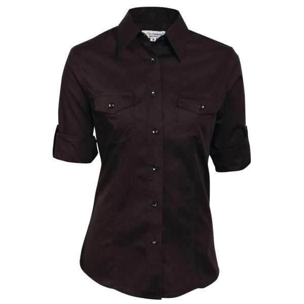 Chef Works Womens Pilot Shirt Black L