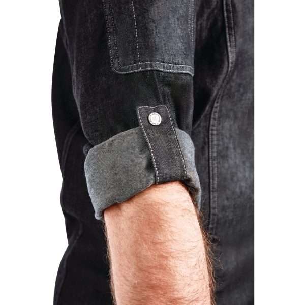 Chef Works Urban Gramercy Unisex Denim Chef Jacket Black S