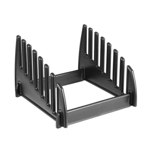 Hygiplas Low Density Chopping Boards Set with Rack (Set of 7 – 10mm High)