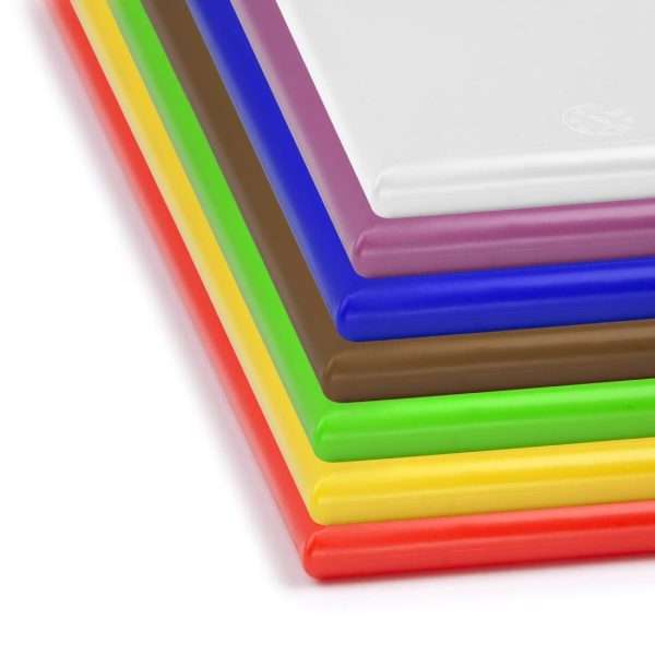 Hygiplas High Density Anti Bacterial Chopping Boards (Set of 7 – 10mm High)