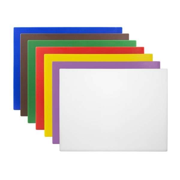 Hygiplas Low Density Chopping Board Set Large (Set of 7 – 10mm High)