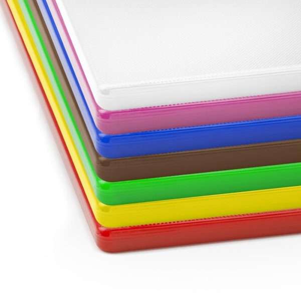 Hygiplas Low Density Chopping Board Set Small (Set of 7 – 12mm High)