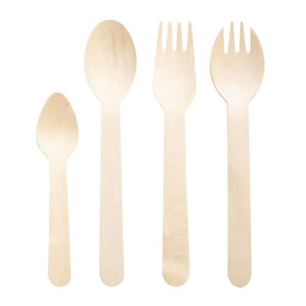 Fiesta Compostable Individually Wrapped Wooden Spoons (Pack of 500)