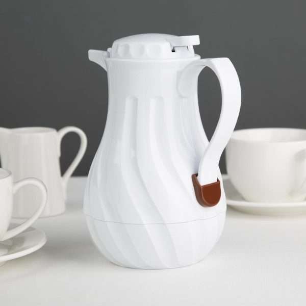 Olympia Insulated Swirl Jug White 0.5Ltr