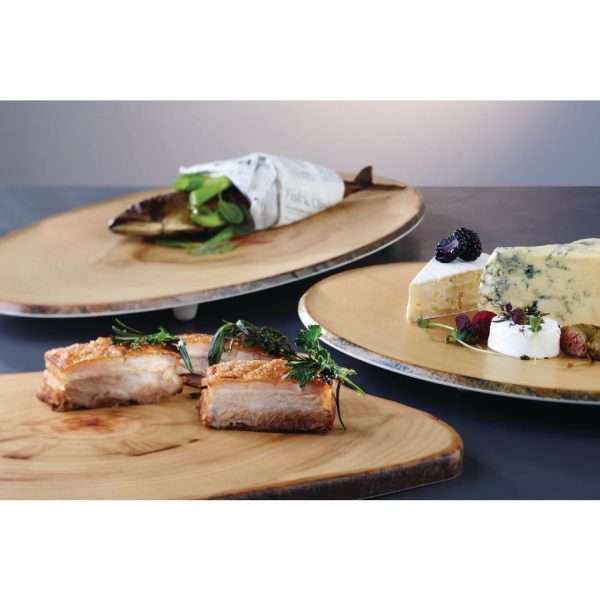 APS Timber Oval Melamine Platter 650 x 260mm