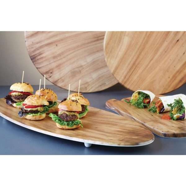 APS Timber Oval Melamine Platter 650 x 260mm