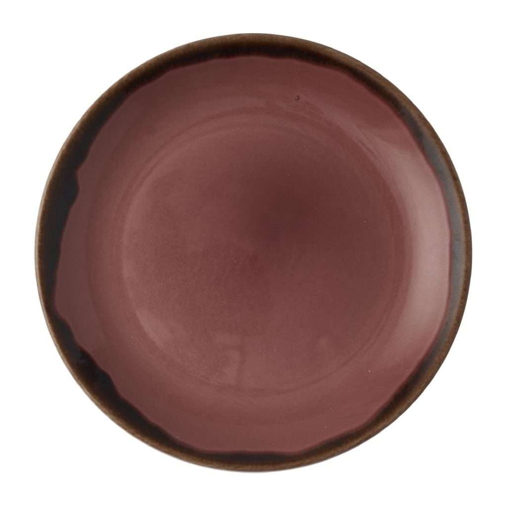 Dudson Harvest Plum Coupe Plate 8.67 inch Box 12