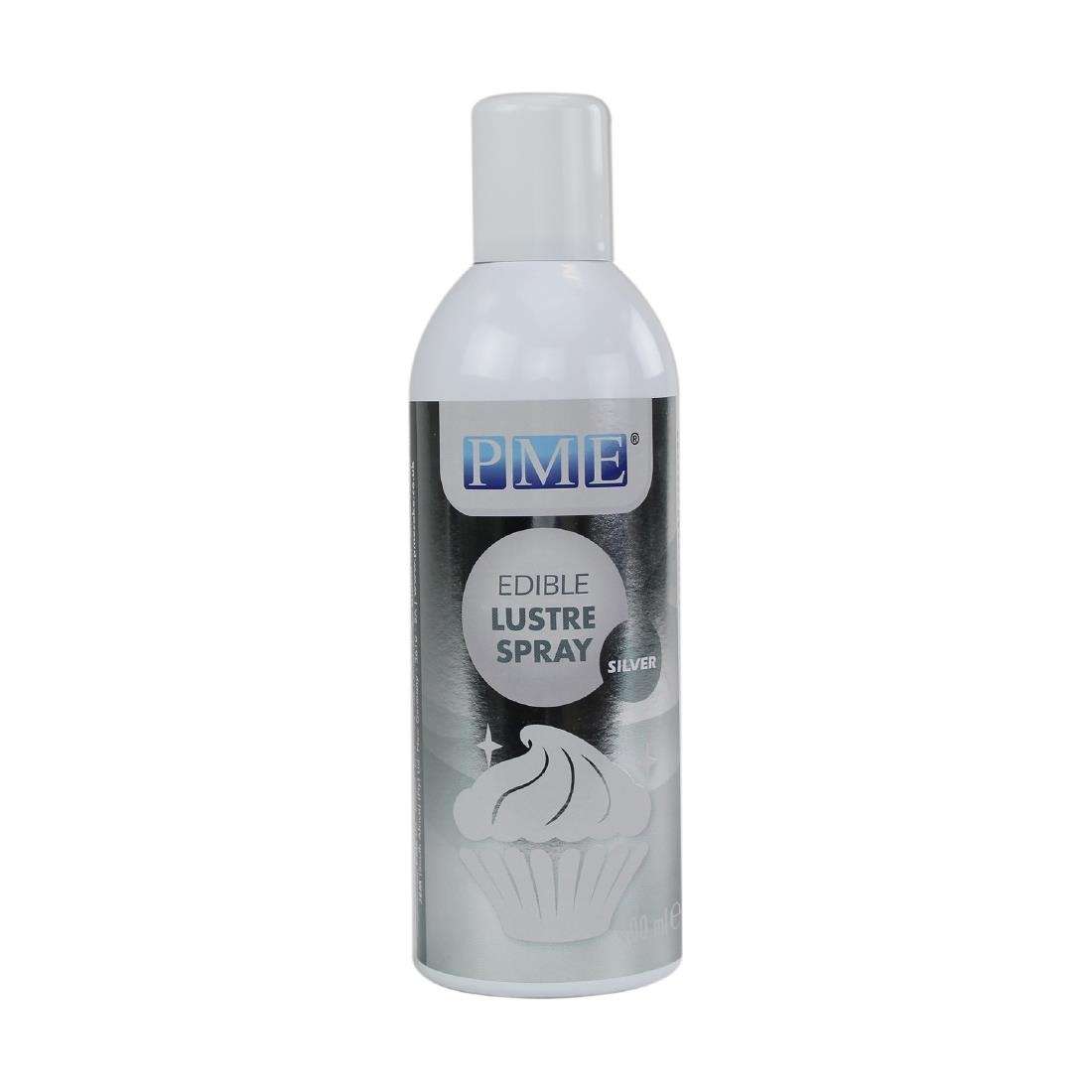cx147_4-1 PME Edible Lustre Spray Silver 400ml