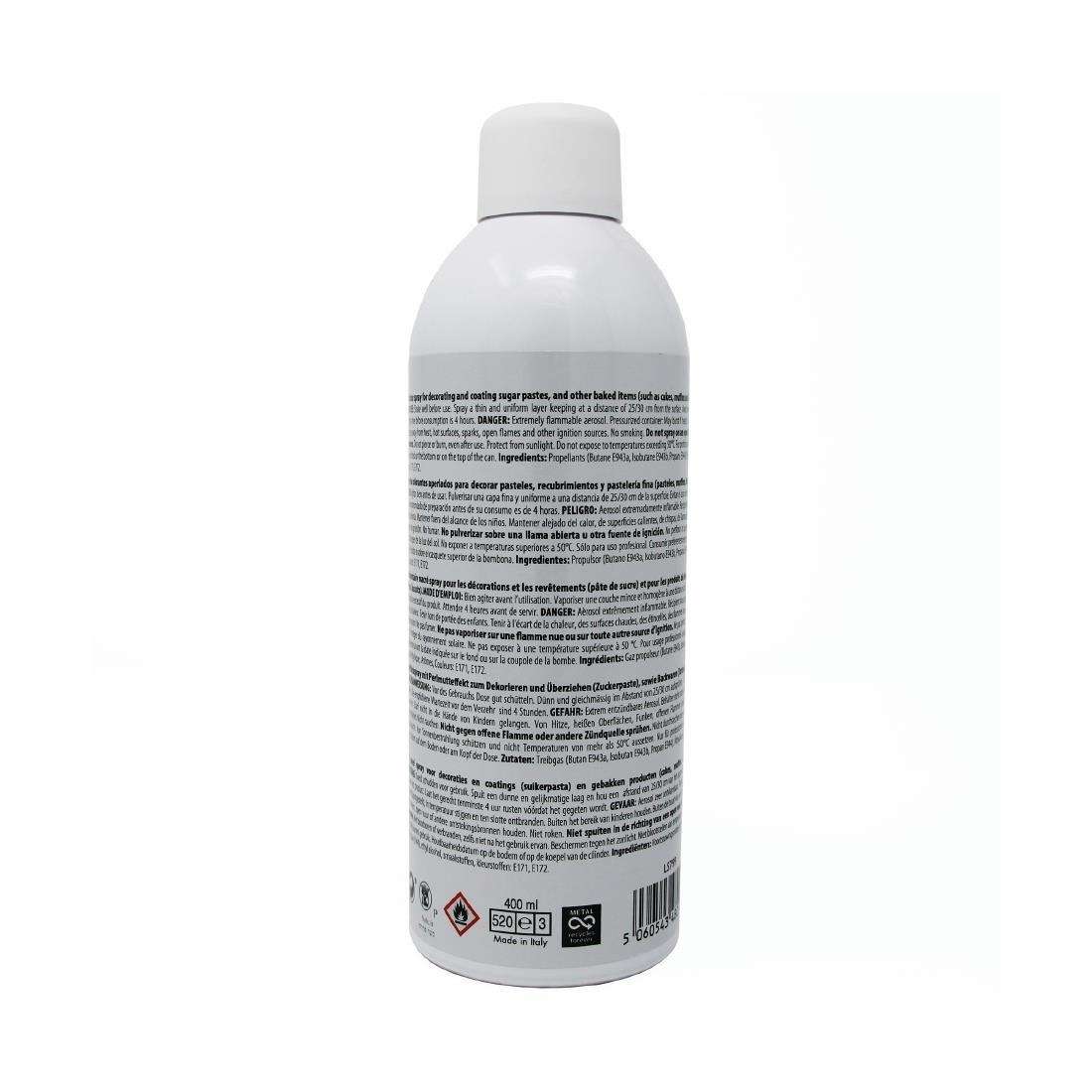 cx147_43 PME Edible Lustre Spray Silver 400ml