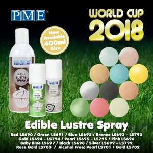 PME Edible Lustre Spray Silver 400ml 17 PME Edible Lustre Spray Silver 400ml